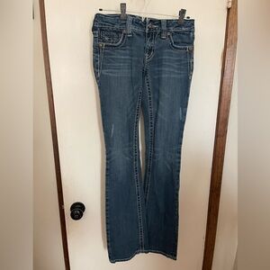 Miss Me Low Rise Boot Cut Jeans Size 27 #114